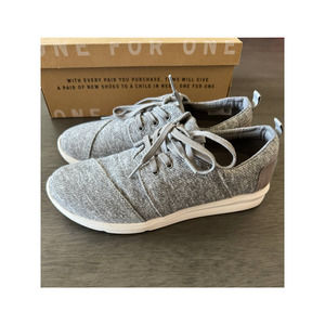 Toms Del Rey Grey Marled- Women Size 8